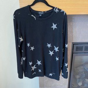 BUFFALO BY DAVID BITTON Stars Sweater Black Size  Medium